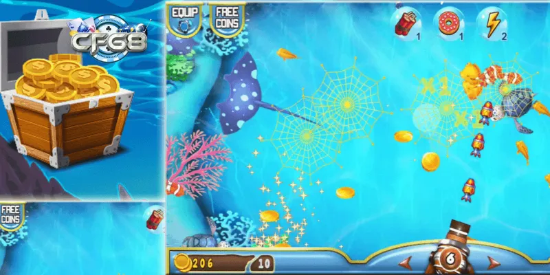 Hệ thống vũ khí game bắn cá 3 Miền cực đa dạng
